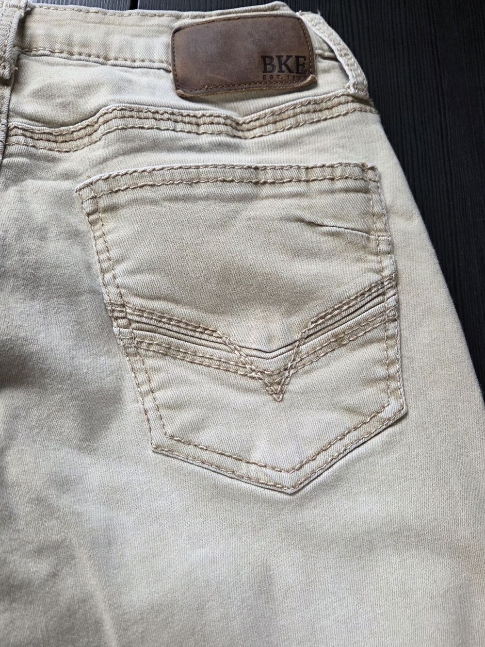 BKE Mens Jake Straight Tan Denim 5 Pocket Pants Size 29 x 32 - Picture 13 of 13